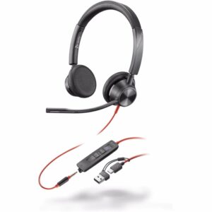 Slušalice HPPoly Blackwire 3325 Stereo MS Teams Cert USB-C Headset +3.5mm Plug +USB-C/A Adapter (8X2