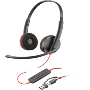 Slušalice HP Poly BW 3220 Stereo USB-C HS +USB-C/A/crna