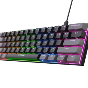 Tastatura TRUST GXT867 ACIRA 60% MINI/mehanicka/Gaming/ US/crna
