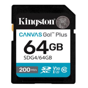 Memorije kartice KINGSTON SDG4/64GB/64GB SDXC Canvas Go Plus Gen4 200MB/s C10 UHS-I U3 V30