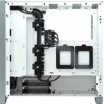 Kucište CORSAIR iCUE 4000X Mid-Tower/ATX/kaljeno staklo/bez napajanja/RGB/bela