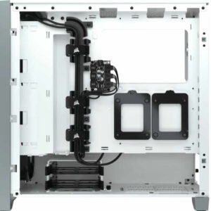 Kucište CORSAIR iCUE 4000X Mid-Tower/ATX/kaljeno staklo/bez napajanja/RGB/bela