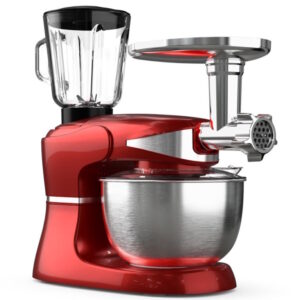 Mikser TESLA KR600RA sa posudom/1000W/crvena